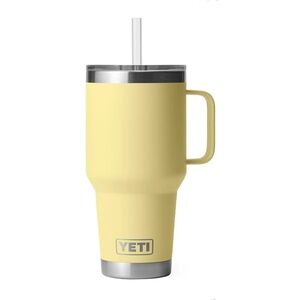 LIKE NEW — 35 OZ DAYBREAK YELLOW YETI RAMBLER STRAW MUG